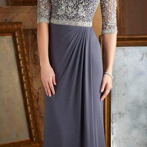 MGNY by Mori Lee - Charcoal Grey - Size 16
